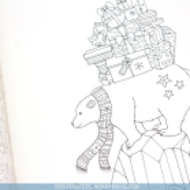 Krāsojamā grāmata pieaugušajiem Johanna's Christmas - leduslācis