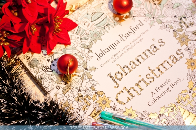 Krāsojamā grāmata pieaugušajiem Johanna's Christmas - Tējtasītes grāmatas